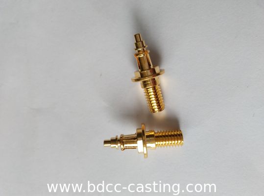 Parti di lavorazione CNC in ottone professionali personalizzate, contatto elettrico in ottone, produttore cinese