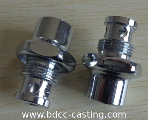 CNC machining brass fittings with nickle plated, made in China professional manufacturer