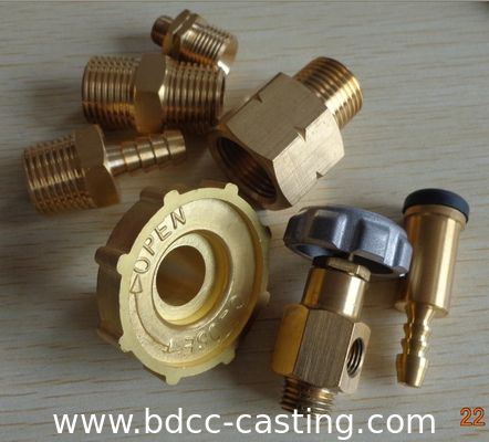CNC machining brass connectors,  made in China professional manufacturer
