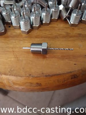 Raccordo in acciaio inossidabile per sensore lavorato a CNC，Lavorazione CNC, acciaio inossidabile, raccordo, raccordo per tubi