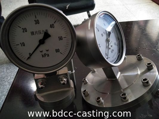 CNC machining Pressure gauge spare part, fitting, body, Customized custom CNC machining part with all kinds of finishes