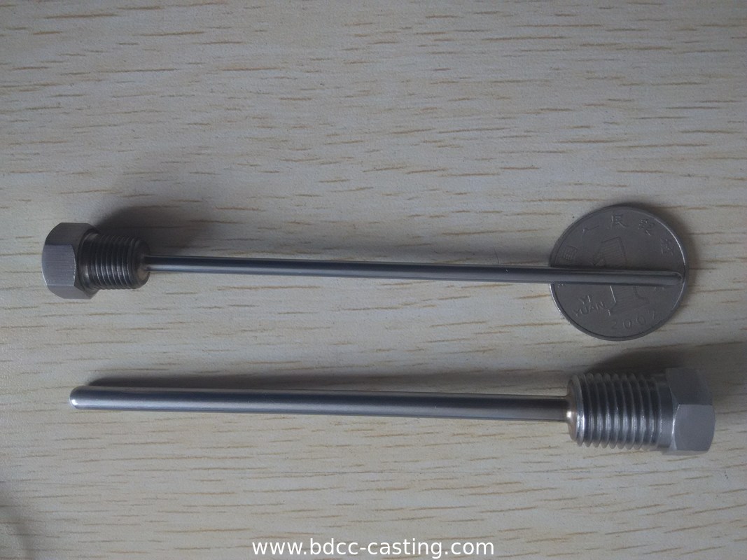 Raccordo in acciaio inossidabile per sensore lavorato a CNC, lavorazione meccanica, lavorazione CNC, Set sensori di temperatura in acciaio inossidabile