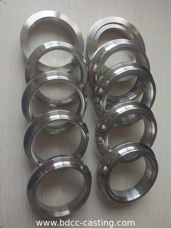 Anello in acciaio inossidabile per sensore lavorato a CNC, lavorazione CNC, Flangia di saldatura in acciaio inossidabile, raccordo per tubi