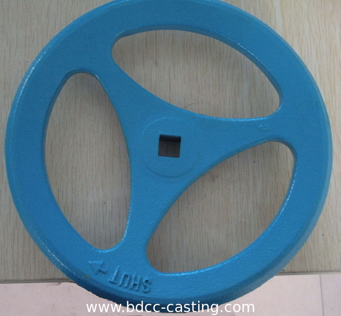 Volante in ghisa, volantino per valvole, parti personalizzate in fusione di sabbia, produttore professionale cinese